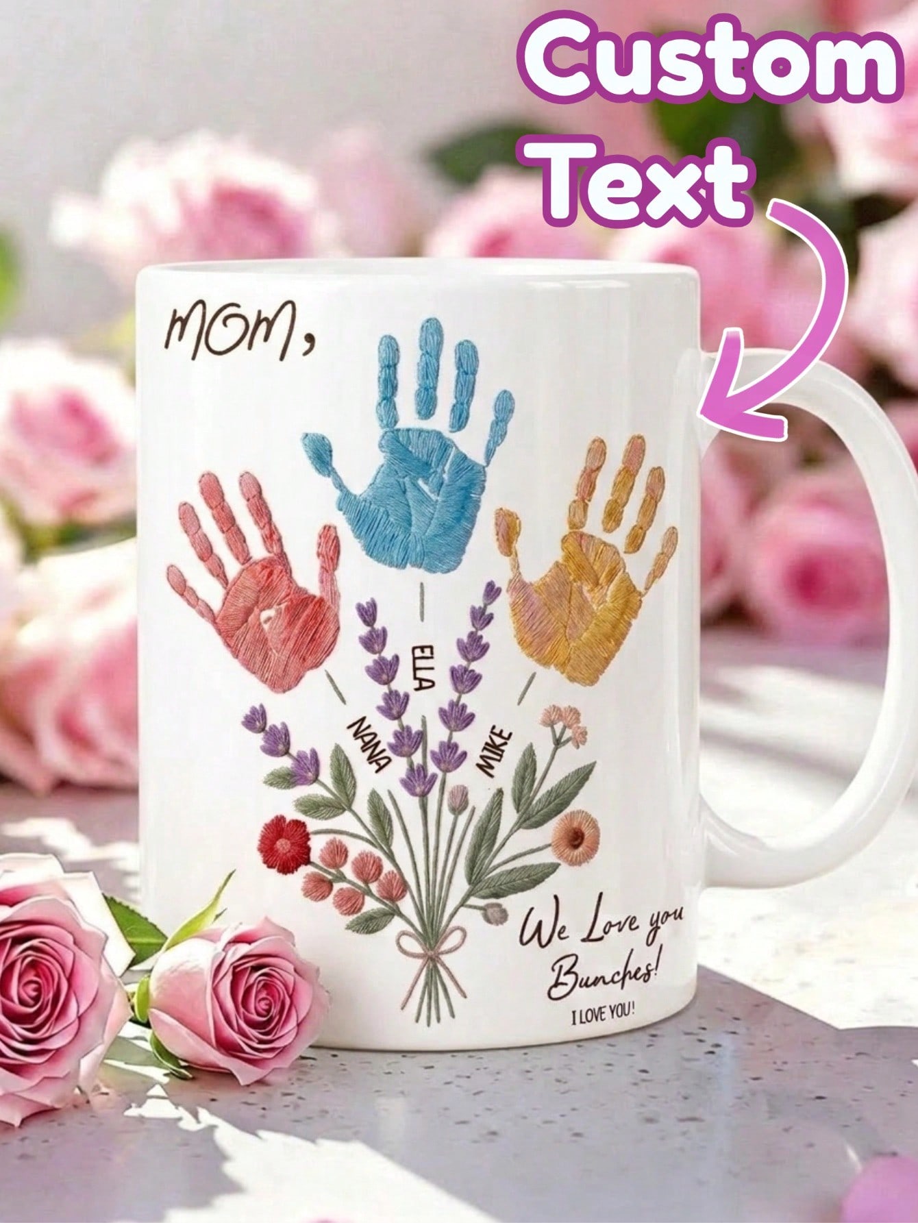 Coffee Tea Name - Conjunto de Caneca Personalizada com Nome