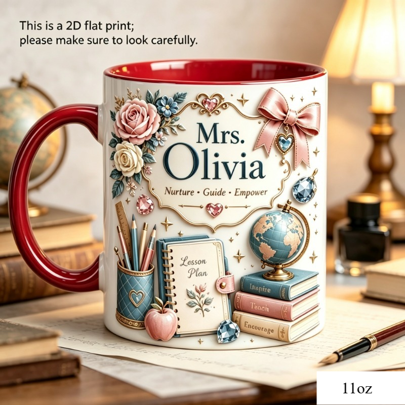 Caneca de cerâmica com tema de - Coffee Tea Name avaliação e preço